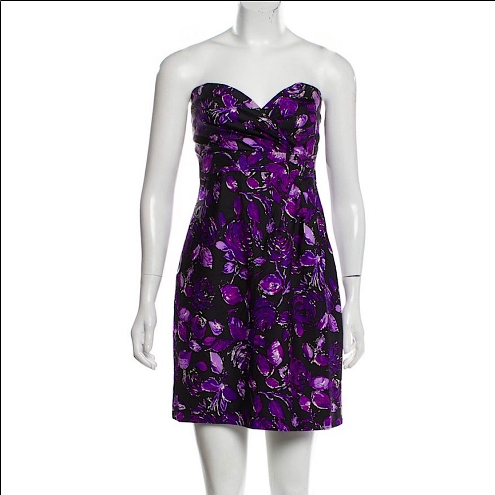 Tibi Strapless Cocktail Dress